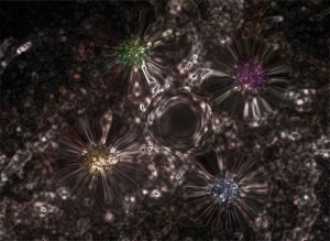 Crystal Lights fractal digital art fun silver abstract
